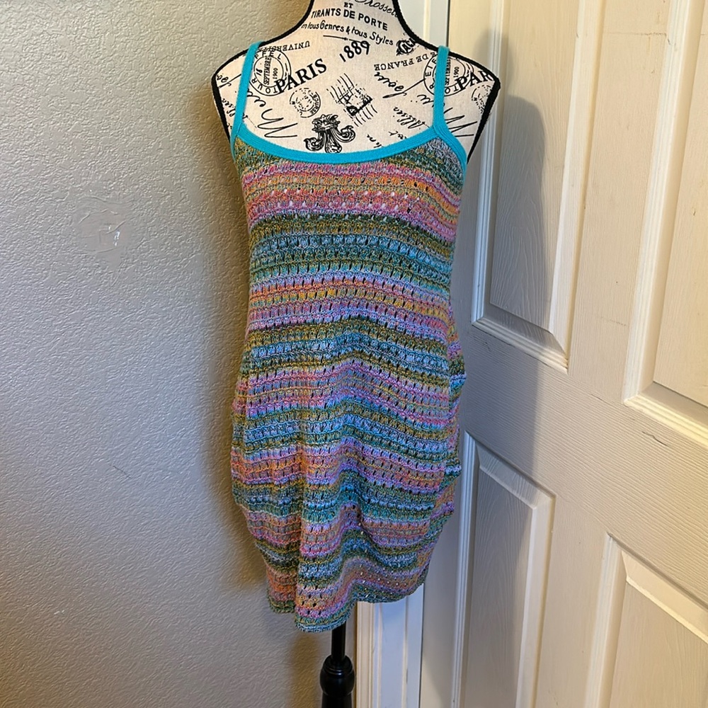 Wild fable colorful knit Boho beach dress